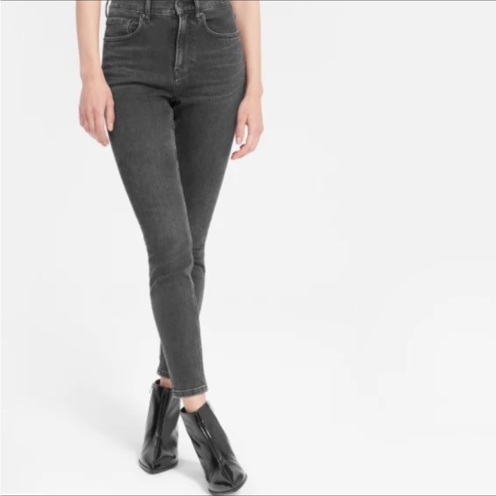 Everlane The High-Rise Skinny Jean 30 Tall Washed Black